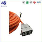 Security Wiring Harness With HanB 10B IP65 Panel Aluminum Connector