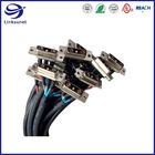2464 16AWG Customed Automobile Wire Harness with D - SUB 3pin Power Connector
