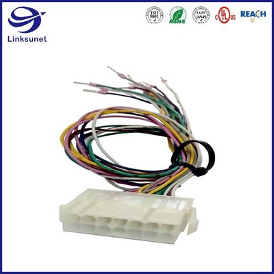 Soldering Wire Harness With Mini Fit Jr 5559 4.2mm Plug Locking Ramp Connectors