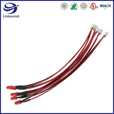 1007 26AWG LED display Wire Harness with 5mcd 20mA Red Connectors